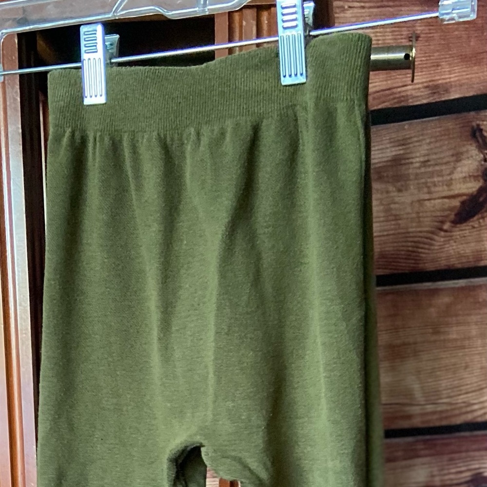 Girls Forest Green Tights Size S/M